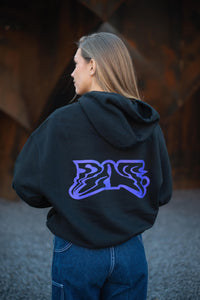 PAT. bubbled & spiked hoodie ZWART (limited edition, UNISEX)